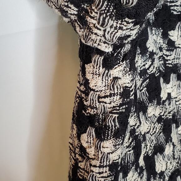 Robert Rodriguez Black and Ivory Wool Blend Short Jacket Size 10 - Picture 7 of 15